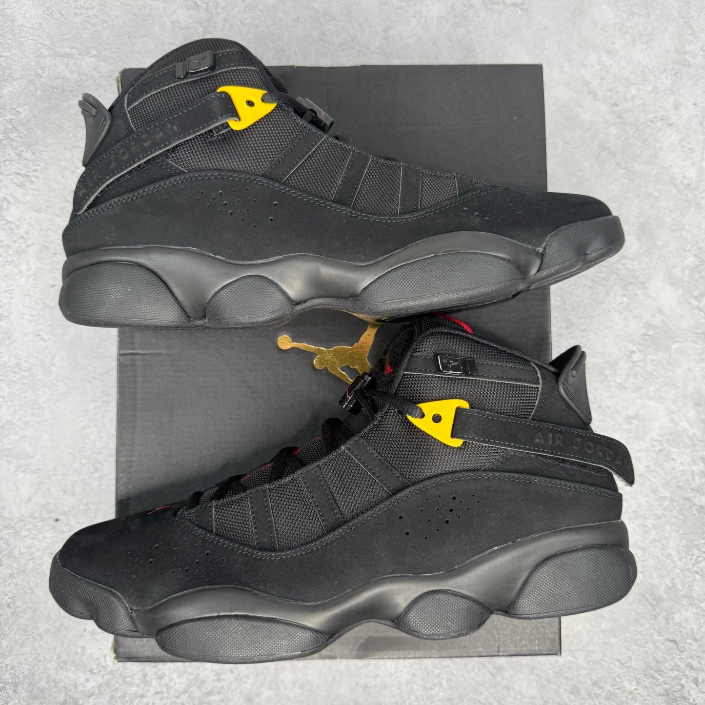 Jordan 6 Rings Black Red Sulfur - Kicks Collective PA - Jordan - 322992 - 065 - Men's Shoes - 11.5M/13W - Brand New