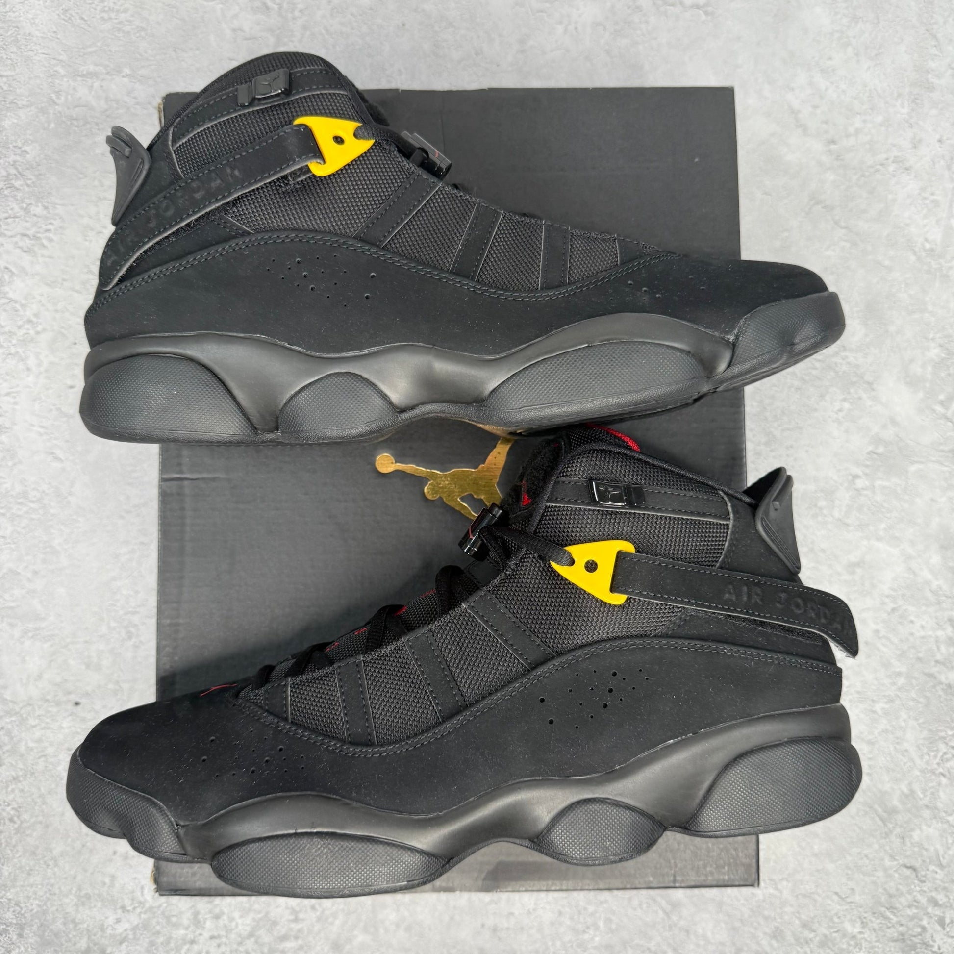 Jordan 6 Rings Black Red Sulfur - Kicks Collective PA - Jordan - 322992 - 065 - Men's Shoes - 11.5M/13W - Brand New