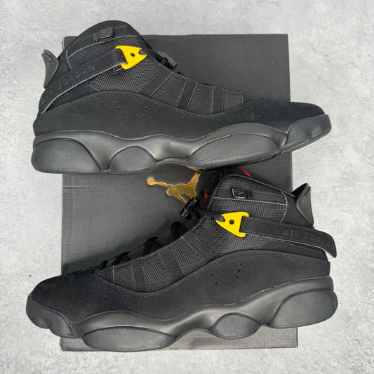 Jordan 6 Rings Black Red Sulfur - Kicks Collective PA - Jordan - 322992 - 065 - Men's Shoes - 11.5M/13W - Brand New