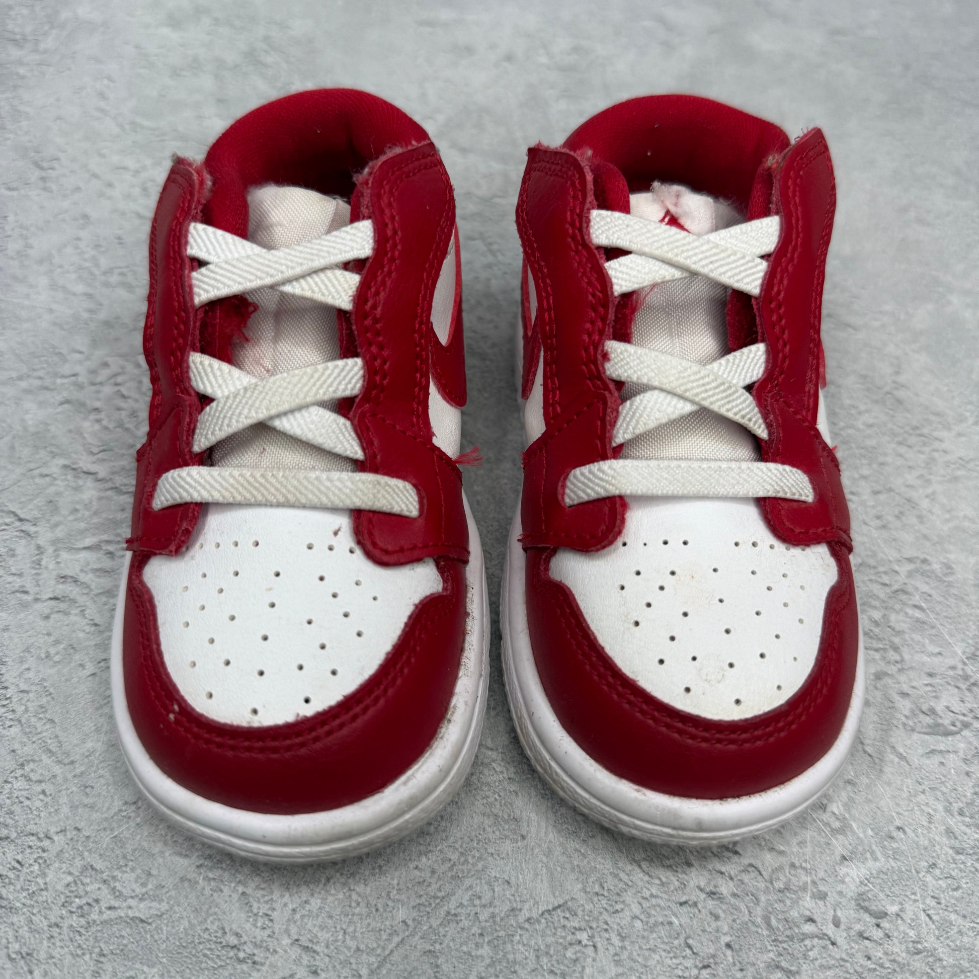 Jordan 1 Low Alt Gym Red White (TD) *pre-owned* SIZE 6C