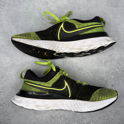 Nike React Infinity Run Flyknit 2 Volt Black *pre - owned* SIZE 10.5 - Kicks Collective PA - Nike - CT2357-700 - Men's Shoes - 10.5M/12W - Pre - Owned - No Box