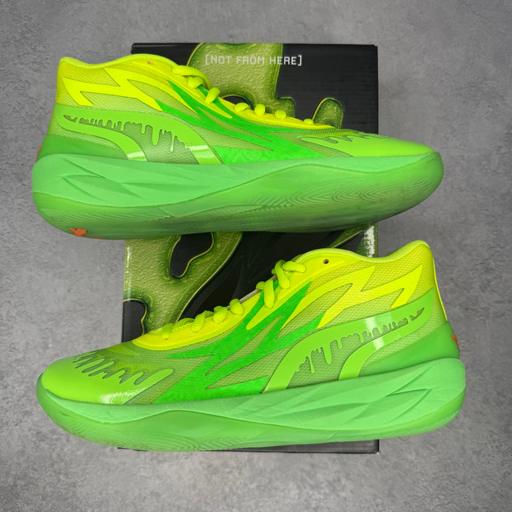 Puma LaMelo Ball MB.02 Nickelodeon Slime pre-owned size 10.5