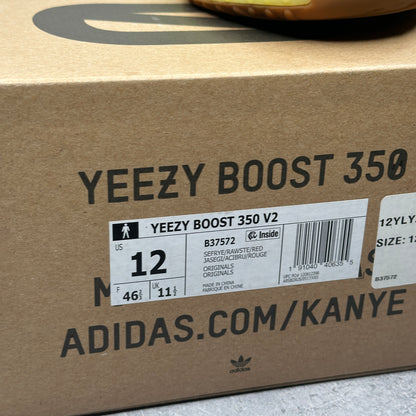 adidas Yeezy Boost 350 V2 Semi Frozen Yellow *pre-owned* SIZE 12