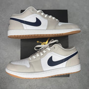 Jordan 1 Low Midnight Navy Neutral Grey VNDS *pre-owned* SIZE 13
