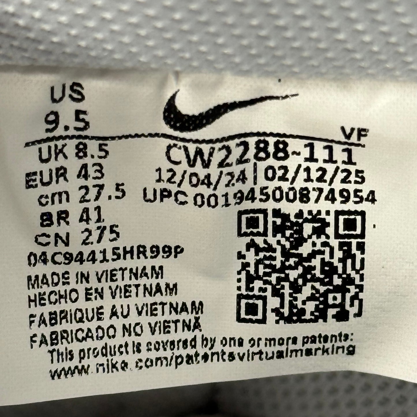 Nike Air Force 1 Low '07 White