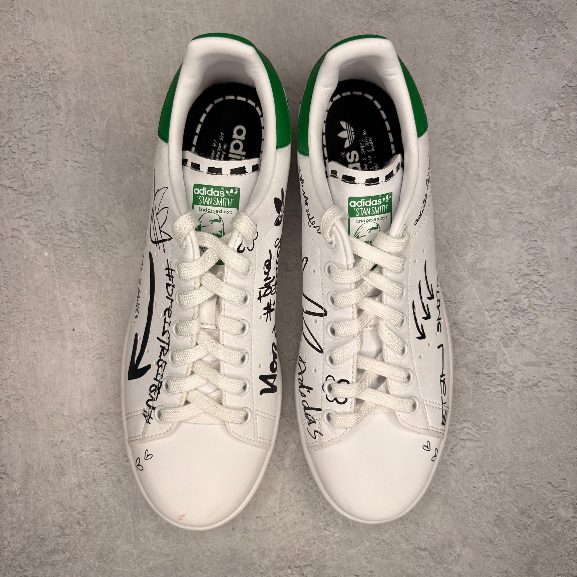 adidas Stan Smith Sharpie Pack Graffiti White *pre - owned* SIZE 8 - Kicks Collective PA - adidas - GV9800 - Men's Shoes - 8M/9.5W - Pre - Owned - No Box
