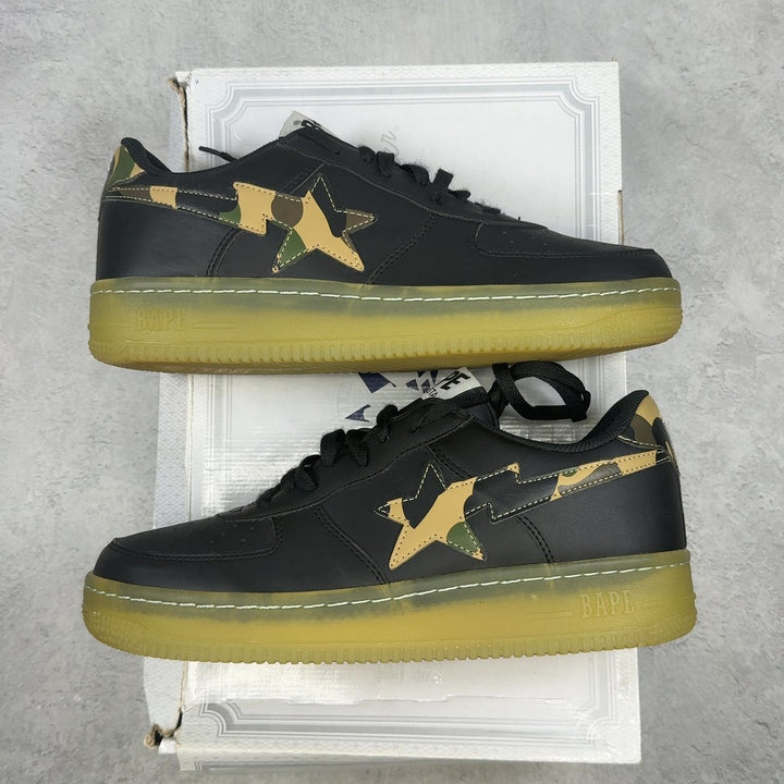 Bapesta Low 'Glow In The Dark - Camo' 10 (Pre-Owned) - front