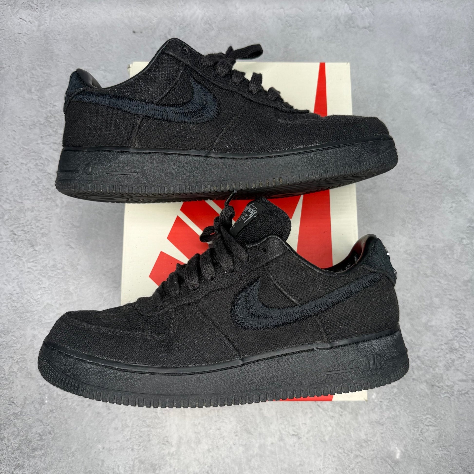 Nike Air Force 1 Low Stussy Black *pre - owned* SIZE 10.5 - Kicks Collective PA - Nike - CZ9084-001 - Men's Shoes - 8.5M/10W - Pre - Owned