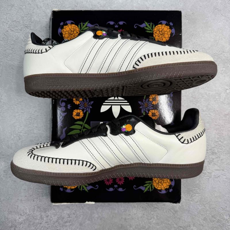 adidas Samba OG Día de Muertos Pack Off White - Kicks Collective PA - adidas - JI3931 - Men's Shoes - 10.5M/12W - Brand New - Original Box (Damaged)