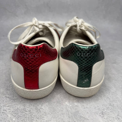 Gucci Ace Embroidered Snake *pre - owned* SIZE 13 - Kicks Collective PA - Gucci - 456230 A38G0 9064/456230 02JP0 9064 - Men's Shoes - 13M/14.5W - Pre - Owned - No Box
