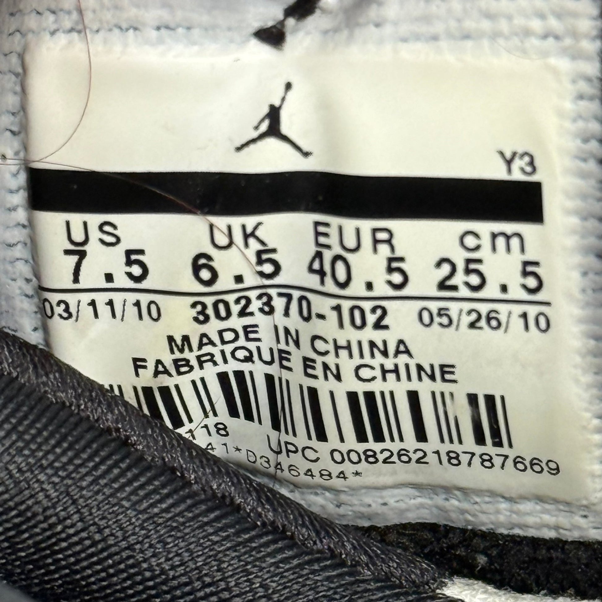 Jordan 9 Retro White Black Red (2010) *pre - owned* SIZE 7.5 - Kicks Collective PA - Jordan - 302370-102 - Men's Shoes - 7.5M/9W - Pre - Owned - No Box