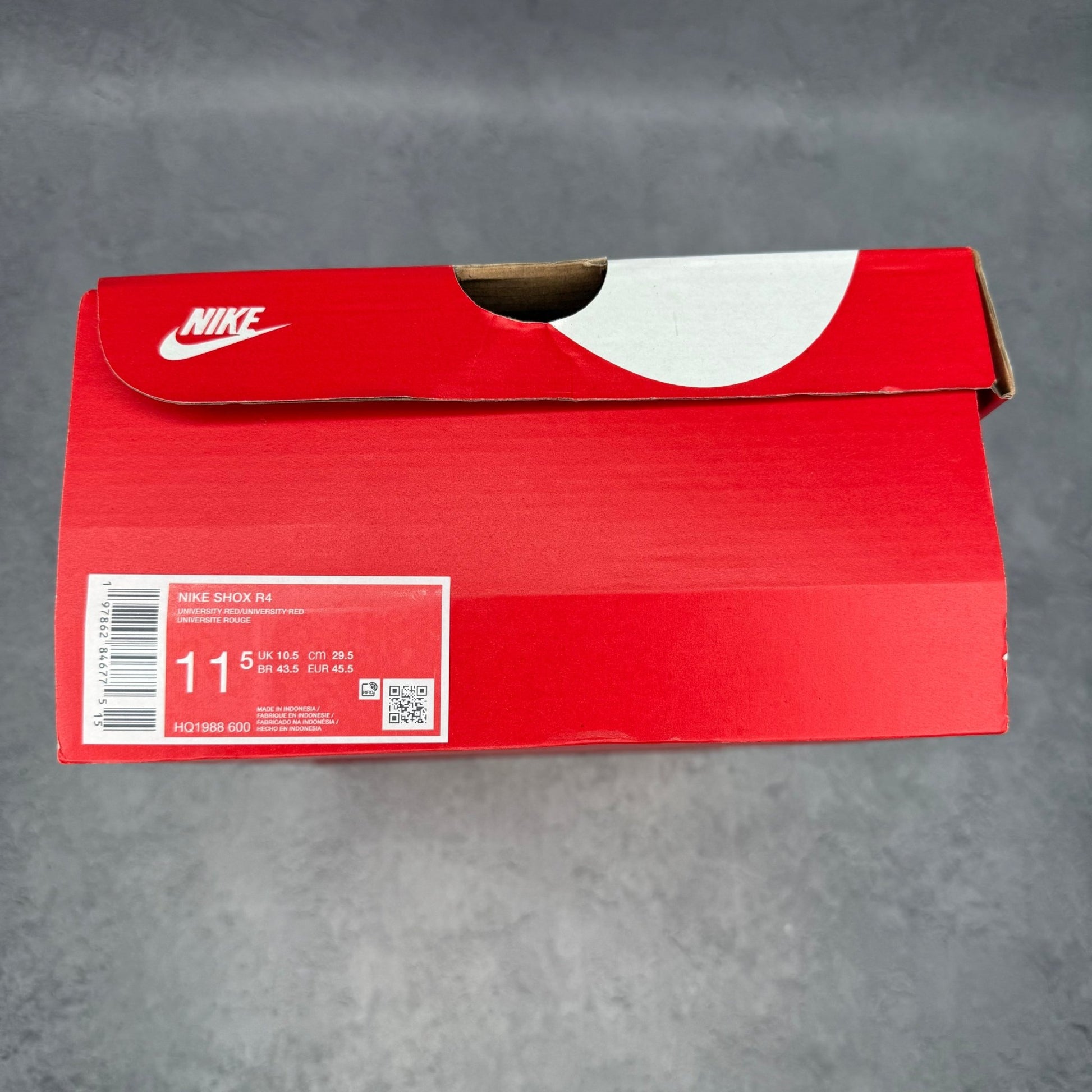 Nike Shox R4 University Red Black Metallic Silver *pre - owned* SIZE 11.5 - Kicks Collective PA - Nike - HQ1988-600 - Men's Shoes - 11.5M/13W - Pre - Owned