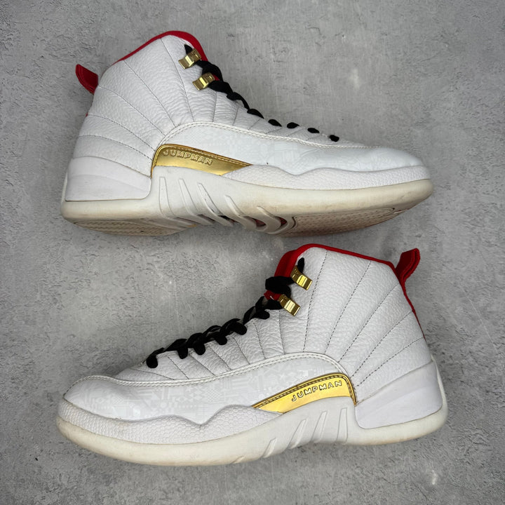 Jordan 12 Retro FIBA (2019) *pre - owned* SIZE 9 - Kicks Collective PA - Jordan - 130690-107 - Men's Shoes - 9M/10.5W - Pre - Owned - No Box