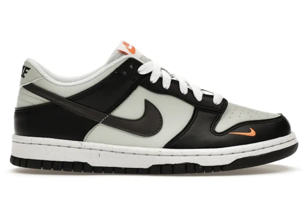 Nike Dunk Low Black Bright Mandarin Mini Swoosh (GS) *pre - owned* SIZE 6.5Y - Kicks Collective PA - Nike - FN7784 - 001 - Kid's Shoes - 6.5Y - Pre - Owned - No Box