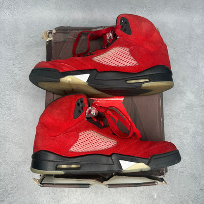 Jordan 5 Retro Raging Bull Red (2021) *pre - owned* SIZE 12 - Kicks Collective PA - Jordan - DD0587-600 - Men's Shoes - 12M/13.5W - Pre - Owned - Original Box (Damaged)