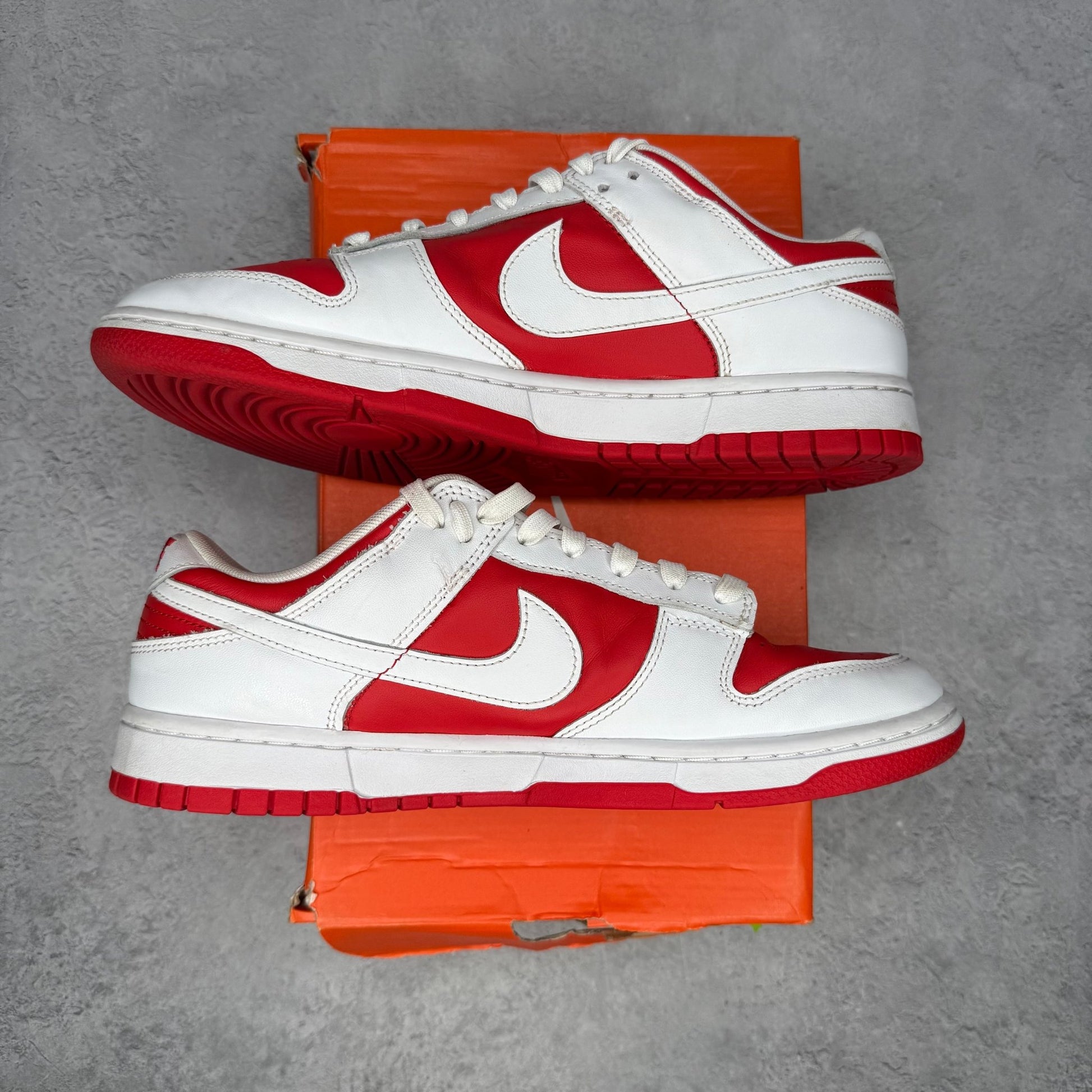 Nike Dunk Low Championship Red *pre - owned* SIZE 10.5 - Kicks Collective PA - Nike - DD1391-600 - Men's Shoes - 10.5M/12W - Pre - Owned - No Box