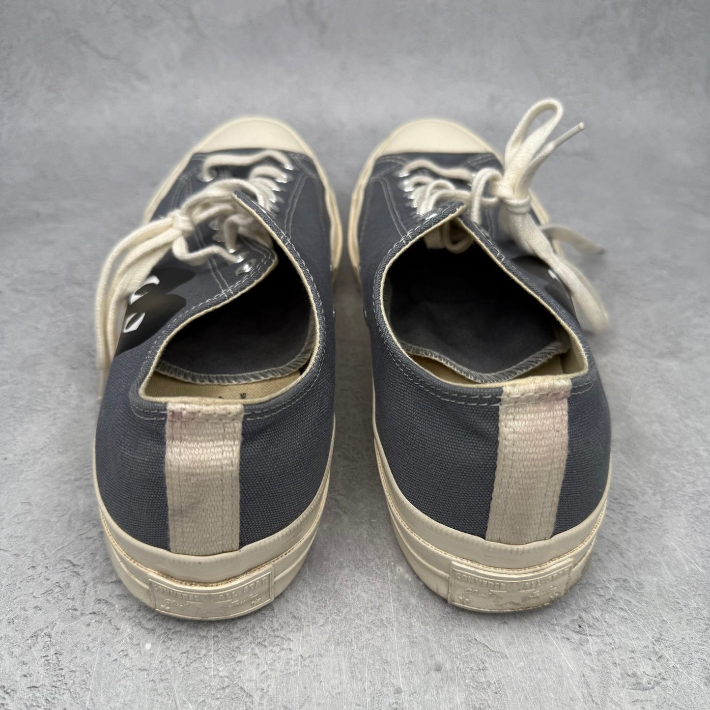 Converse Chuck Taylor All Star 70 Ox Comme des Garcons PLAY Grey *pre - owned* SIZE 12 - Kicks Collective PA - Converse - 171849C/A08797C - Men's Shoes - 12M/13.5W - Pre - Owned - No Box