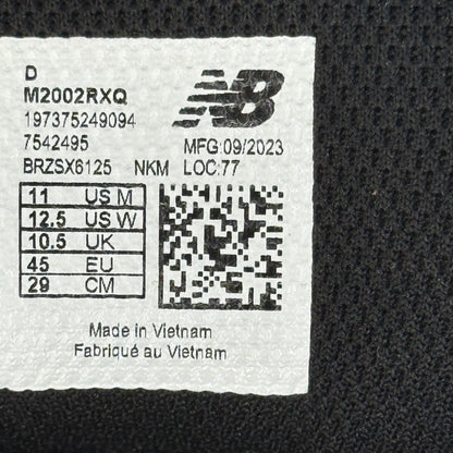 New Balance 2002R Gore-Tex Black Coffee *pre-owned* SIZE 11