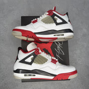 Jordan 4 Retro Fire Red (2020) *pre - owned* SIZE 8.5 - Kicks Collective PA - Jordan - DC7770-160 - Men's Shoes - 8.5M/10W - Pre - Owned - Original Box (Damaged)