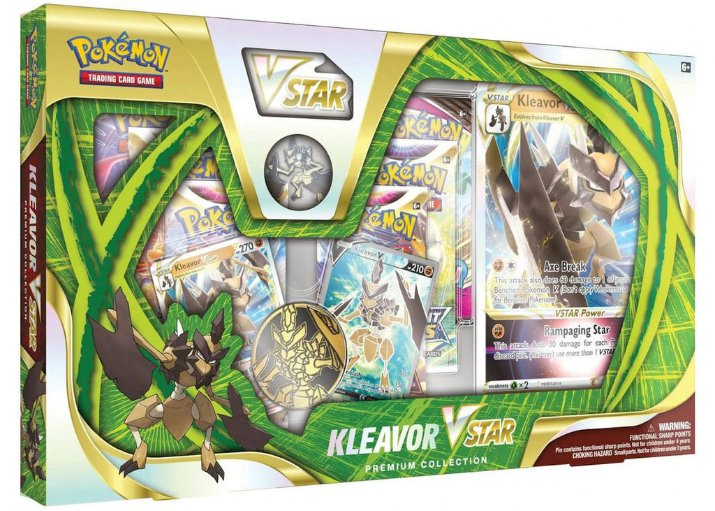 Pokémon TCG Kleavor VSTAR Premium Collection Box - Kicks Collective PA - Pokemon - POKÉMON-UYW5Y3UB - Accessories - OS - Brand New