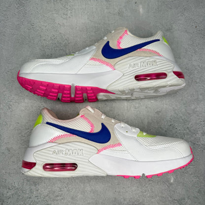 Nike Air Max Excee White Indigo Burst Volt Bright Crimson *pre - owned* SIZE 10W - Kicks Collective PA - Nike - DD2955-100 - Men's Shoes - 10W - Pre - Owned - No Box