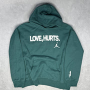 Jordan Jalen Hurts Love Hurts Pullover Fleece Hoodie Sport Teal - Kicks Collective PA - Jordan - IQ3758-377 - Apparel - L - Brand New
