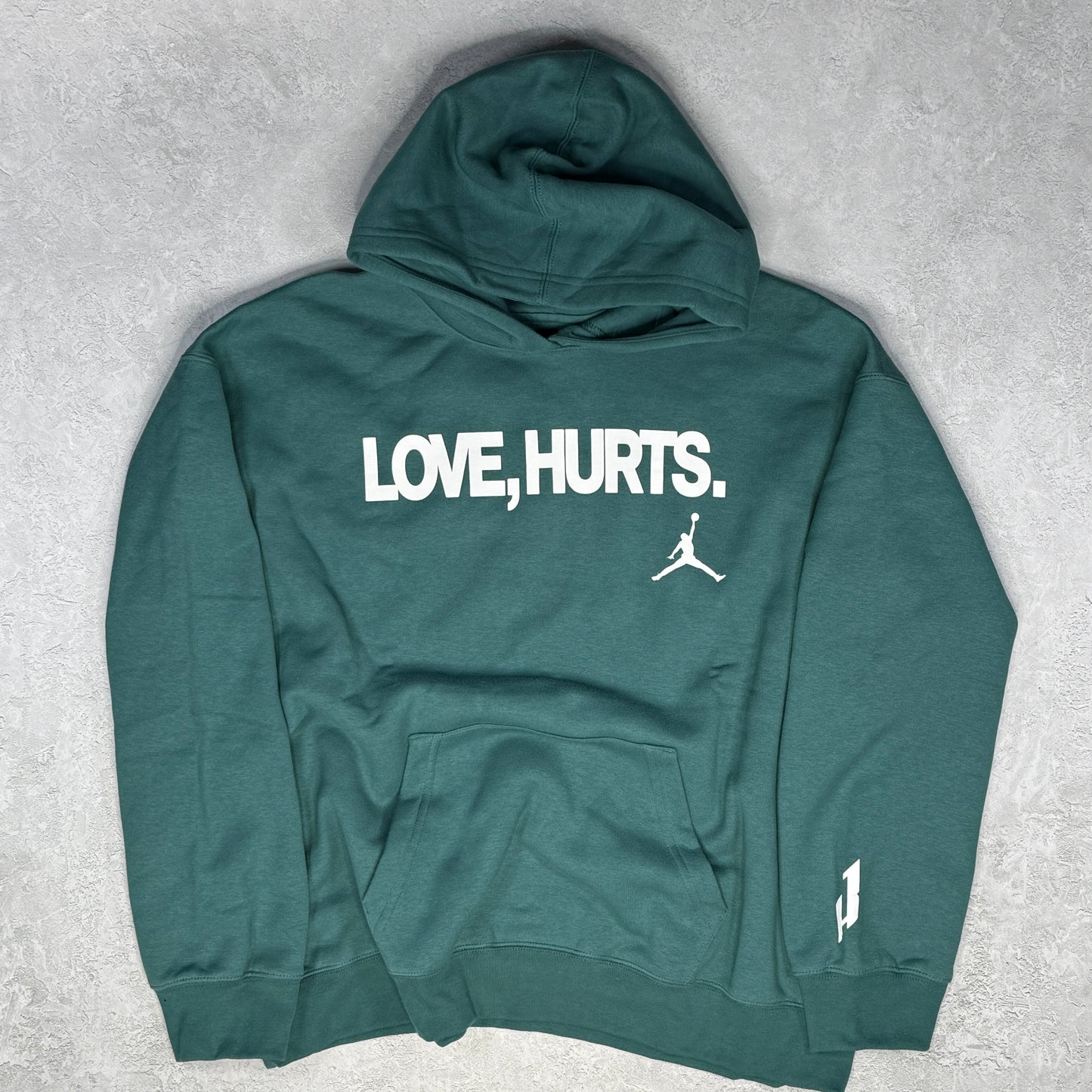 Jordan Jalen Hurts Love Hurts Pullover Fleece Hoodie Sport Teal