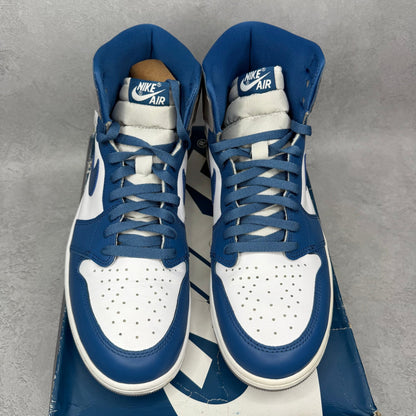 Jordan 1 Retro High OG True Blue *pre - owned* SIZE 12 - Kicks Collective PA - Jordan - DZ5485-410 - Men's Shoes - 12M/13.5W - Pre - Owned - Original Box (Damaged)