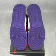 Jordan 1 Retro High Court Purple White pre-owned size 11