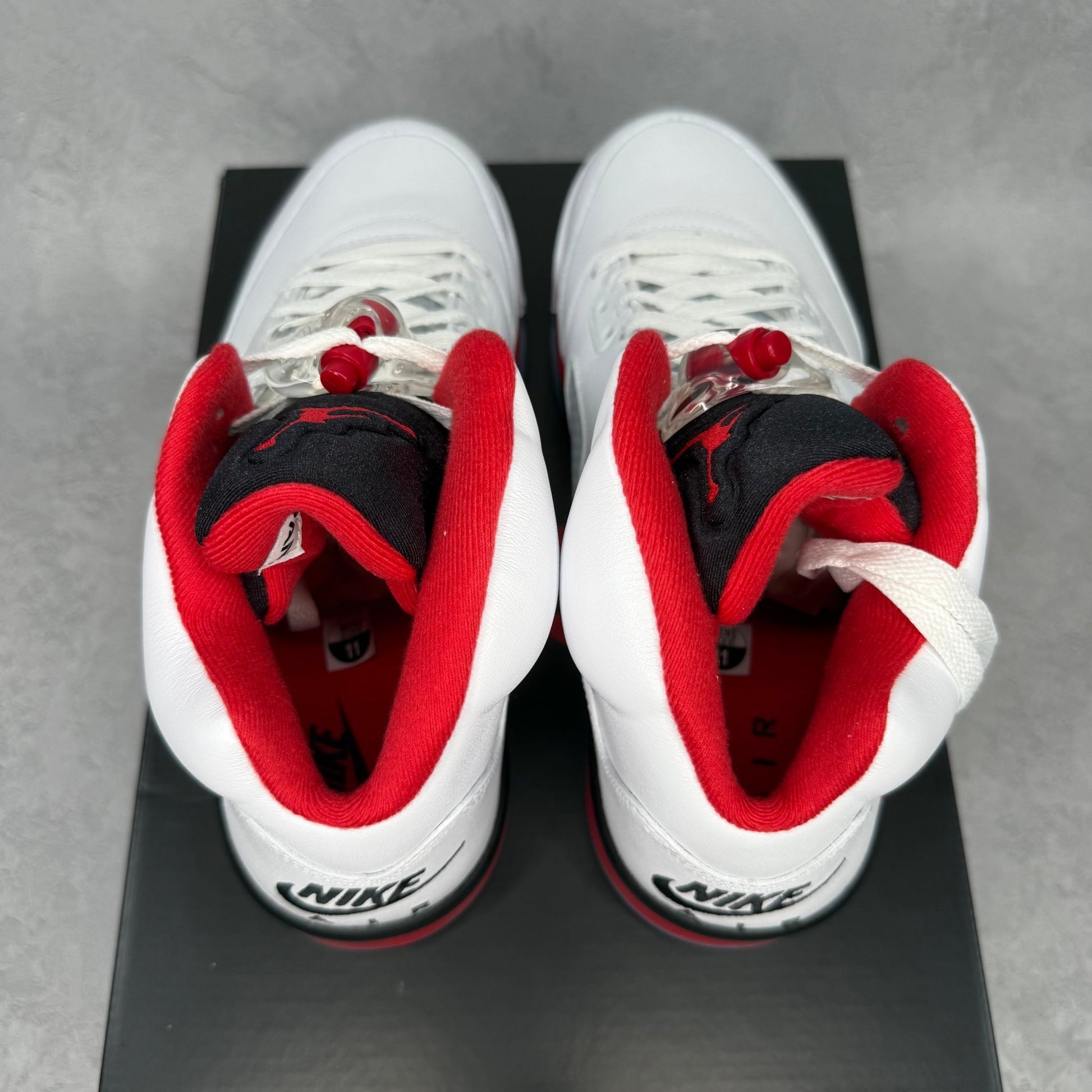 Jordan 5 Retro Fire Red Black Tongue (2025) - Kicks Collective PA - Jordan - HQ7978 - 101 - Men's Shoes - 9.5M/11W - Brand New