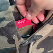 Supreme State Hooded Sweatshirt Woodland Camo *pre-owned* SIZE XL