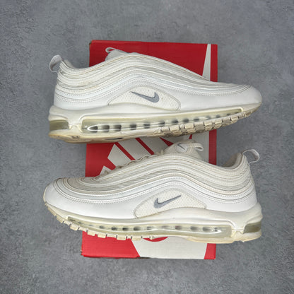 Nike Air Max 97 Triple White Wolf Grey *pre-owned* SIZE 10.5