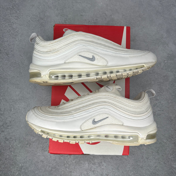 Nike Air Max 97 Triple White Wolf Grey *pre-owned* SIZE 10.5