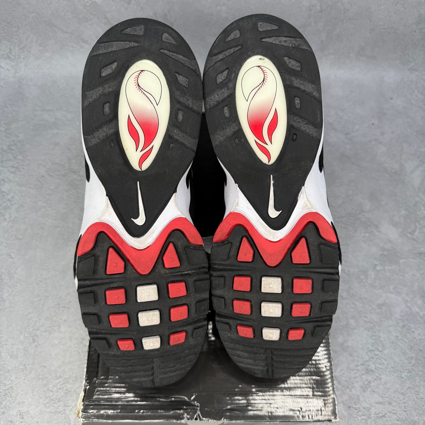 Nike Air Griffey Max 1 Anthracite Hot Red *pre-owned* SIZE 9