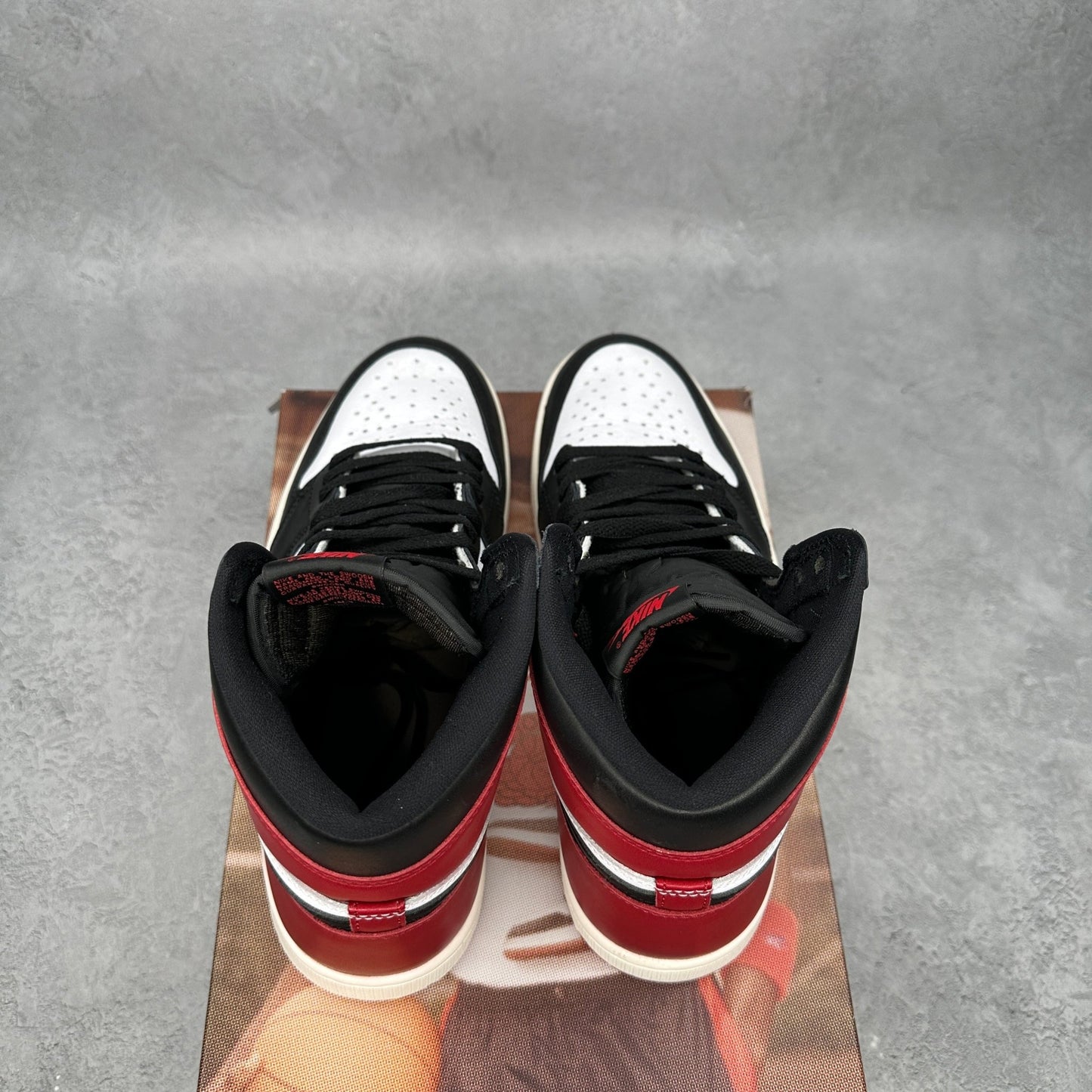 Jordan 1 Retro High OG Black Toe Reimagined *pre - owned* SIZE 9.5 - Kicks Collective PA - Jordan - DZ5485-106 - Men's Shoes - 9.5M/11W - Pre - Owned