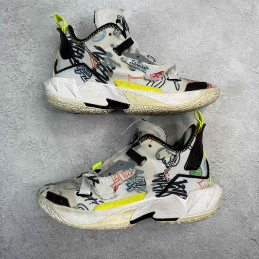 Nike Jordan Why Not Zer0.4 PF Graffiti *pre - owned* SIZE 5Y - Kicks Collective PA - Nike - DD9659 - 007 - Men's Shoes - 5M/6.5W - Pre - Owned - No Box