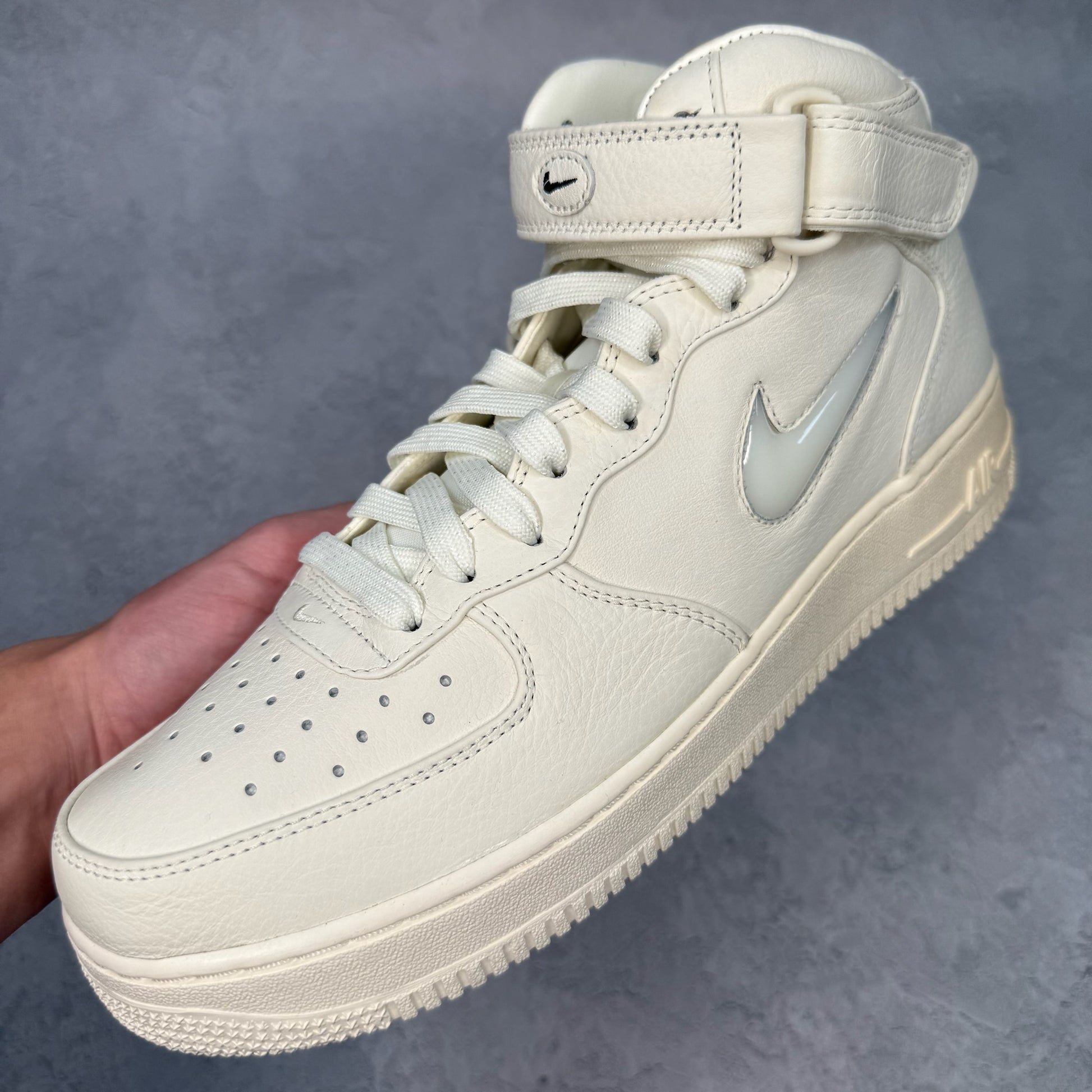 Nike Air Force 1 Retro Prm Sail/Sail - Sail *pre - owned* SIZE 10.5 - Kicks Collective PA - Nike - 941913 - 100 - Men's Shoes - 10.5M/12W - Pre - Owned