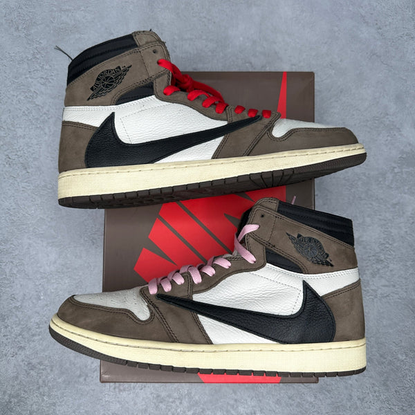 Jordan 1 Retro High OG SP Travis Scott Mocha *pre - owned* SIZE 12 - Kicks Collective PA - Jordan - CD4487-100 - Men's Shoes - 12M/13.5W - Pre - Owned