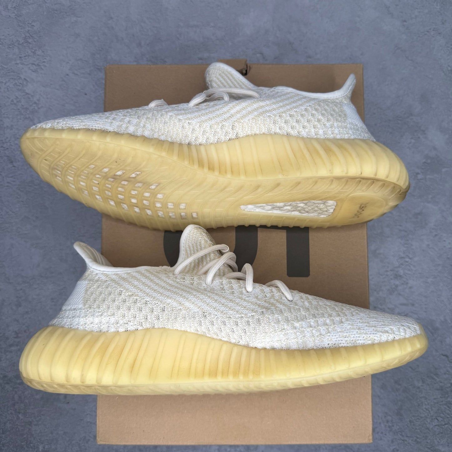 adidas Yeezy Boost 350 V2 Natural *pre - owned* SIZE 11.5 - Kicks Collective PA - adidas - FZ5246 - Men's Shoes - 11.5M/13W - Pre - Owned