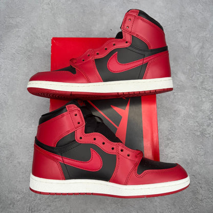 Jordan 1 Retro High '85 Varsity Red *pre - owned* SIZE 9.5 - Kicks Collective PA - Jordan - BQ4422-600 - Men's Shoes - 9.5M/11W - Pre - Owned - Original Box (Damaged)