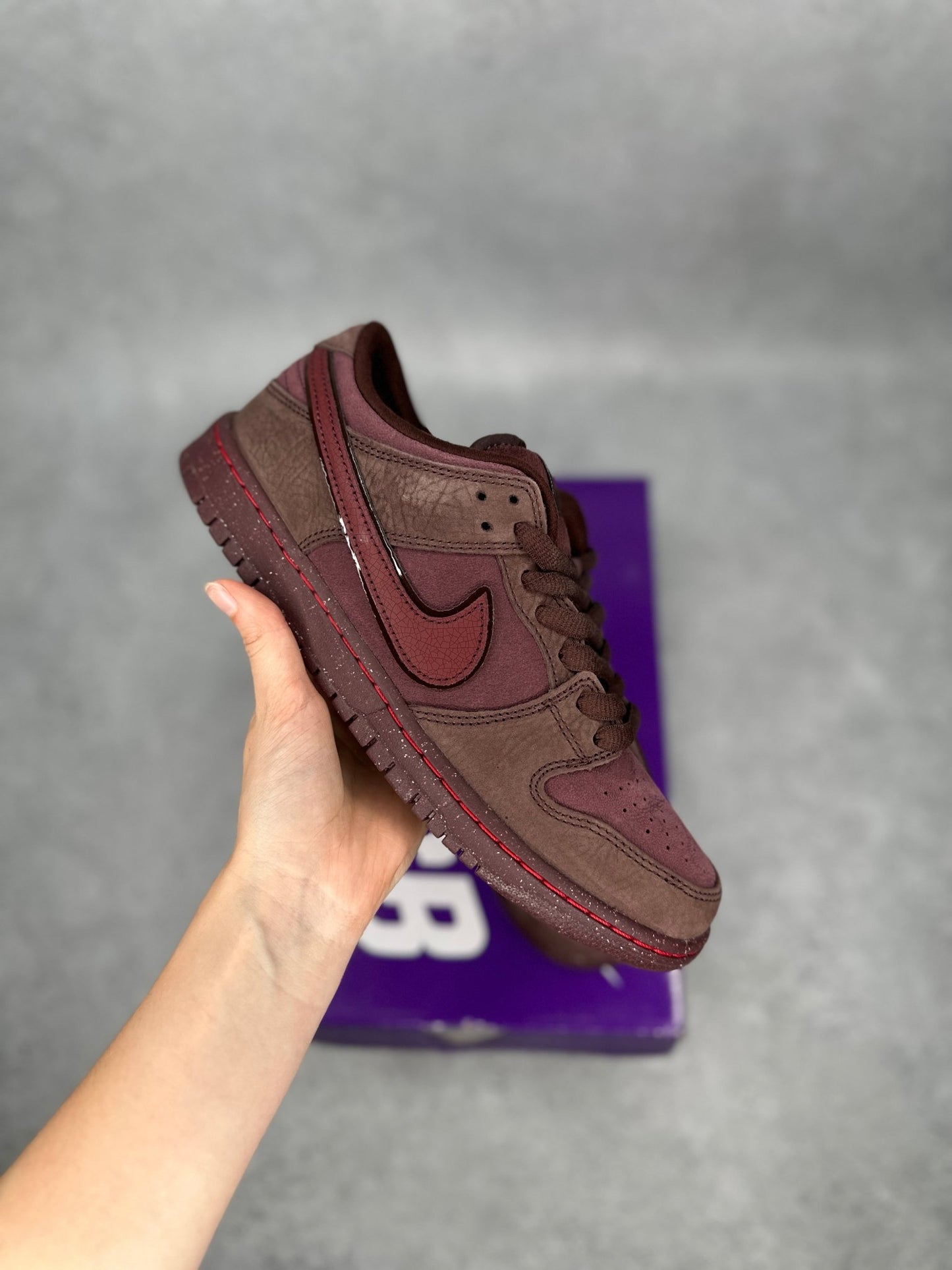 Nike SB Dunk Low City of Love Burgundy Crush - Kicks Collective PA - Nike - FN0619 - 600 - Men's Shoes - 8M/9.5W - Brand New
