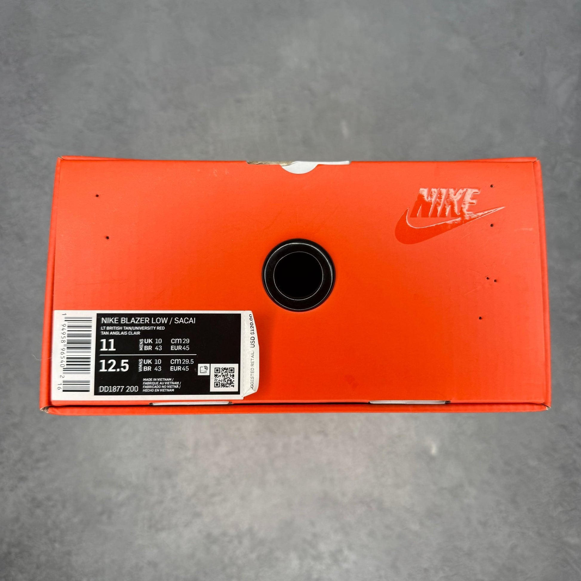 Nike Blazer Low sacai British Tan *pre - owned* SIZE 11 - Kicks Collective PA - Nike - DD1877-200 - Men's Shoes - 11M/12.5W - Pre - Owned