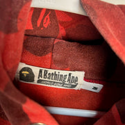 BAPE Color Camo Bape Pullover Hoodie (SS23) Red *pre-owned* SIZE M