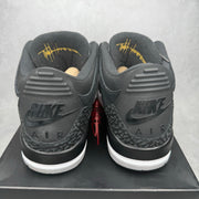 Jordan 3 Retro Tinker Black Cement Gold *pre-owned* SIZE 15