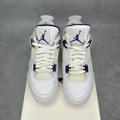 Jordan 4 Retro Metallic Purple *pre-owned* SIZE 8.5