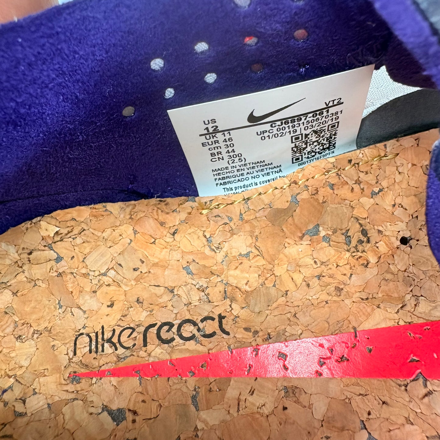 Nike React Element 87 Red Orbit *pre-owned* SIZE 12