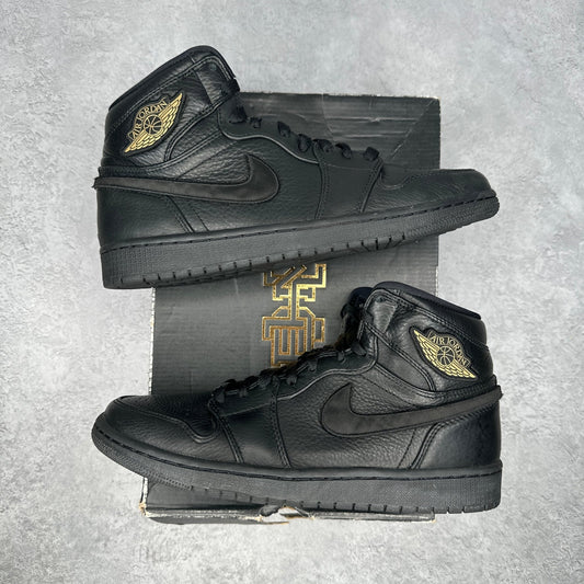 Jordan 1 Retro BHM (2017) *pre - owned* SIZE 9.5 - Kicks Collective PA - Jordan - 908656-001 - Men's Shoes - 9.5M/11W - Pre - Owned - Original Box (Damaged)