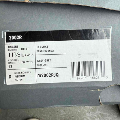 New Balance 2002R Magnent Lead *pre-owned* SIZE 11.5