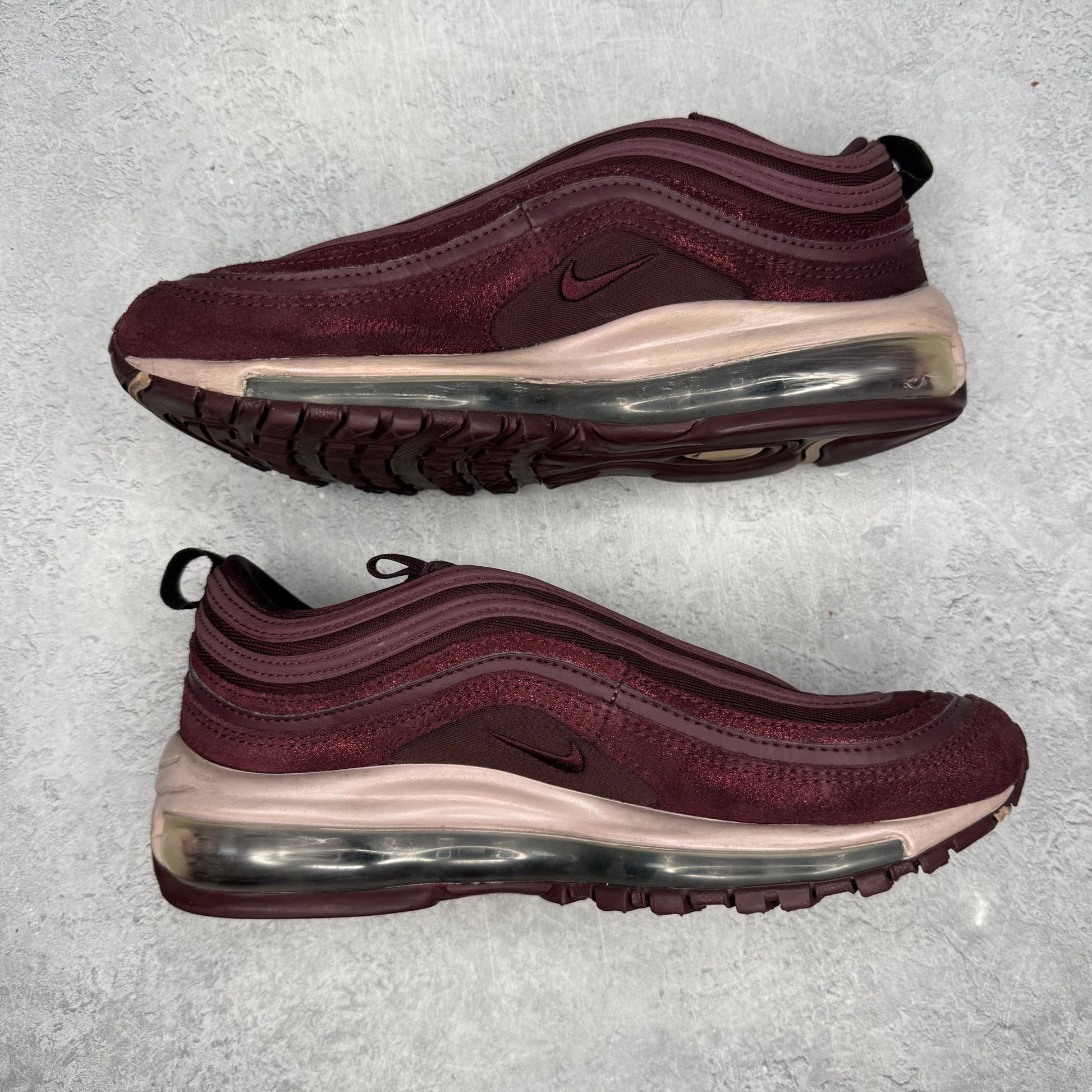 Nike Air Max 97 Burgundy Crush (Women's) *pre - owned* SIZE 7.5W - Kicks Collective PA - Nike - AV8198-600 - Women's Shoes - 6M/7.5W - Pre - Owned - No Box