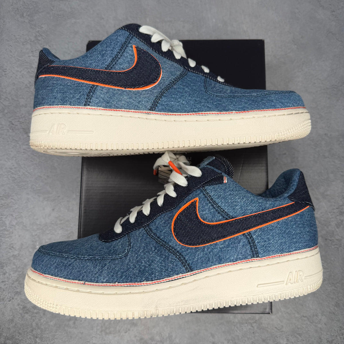 Nike Air Force 1 Low 3x1 Denim Stonewash pre-owned size 11